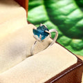 Natural Blue Tourmaline Free Size Rough Gemstone Ring