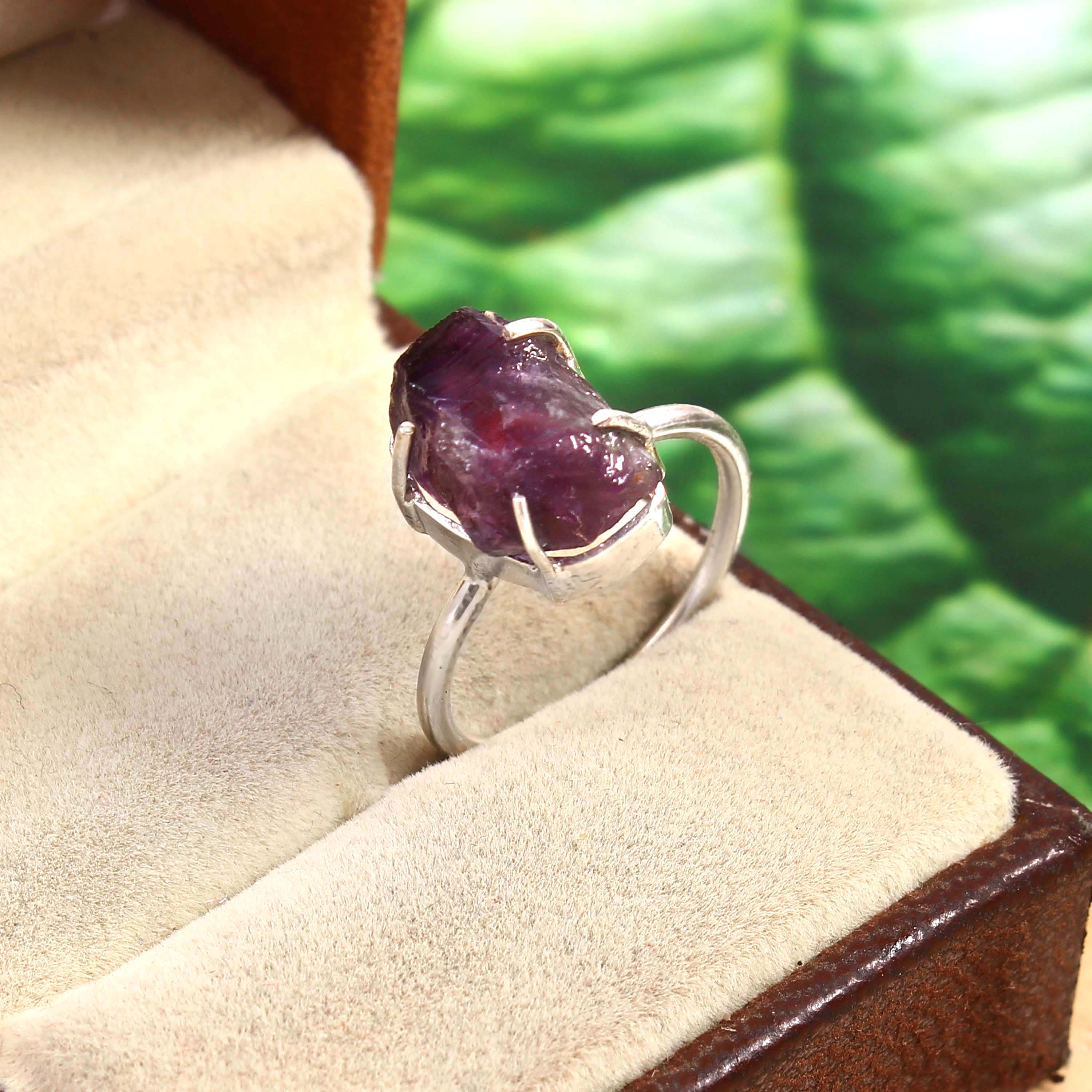 Natural Pink Tourmaline Free Size Rough Gemstone Ring