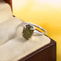 Natural Green Tourmaline Free Size Rough Gemstone Ring