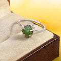 Natural Green Turquoise Free Size Rough Gemstone Ring