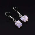 Natural Rainbow Moonstone Gemstone Earrings