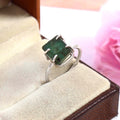 Natural Green Tourmaline Free Size Rough Gemstone Ring