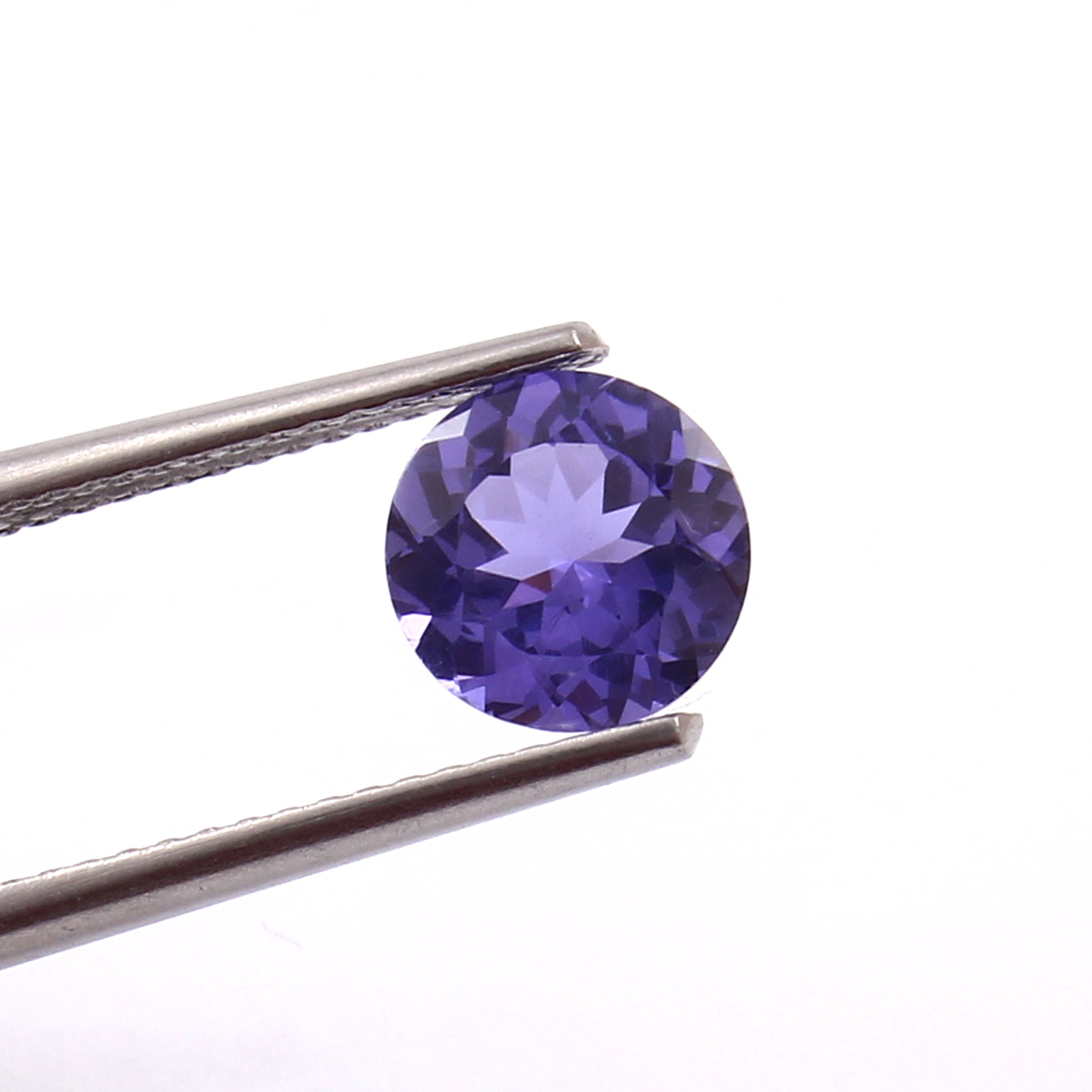 Natural Purple Amethyst Round Cut Loose Gemstone