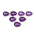 Natural Purple Amethyst Pear Cut Loose Gemstone