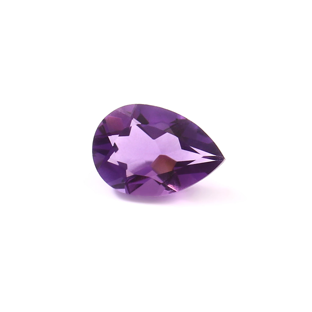 Natural Purple Amethyst Pear Cut Loose Gemstone