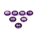 Natural Purple Amethyst Oval Cut Loose Gemstone