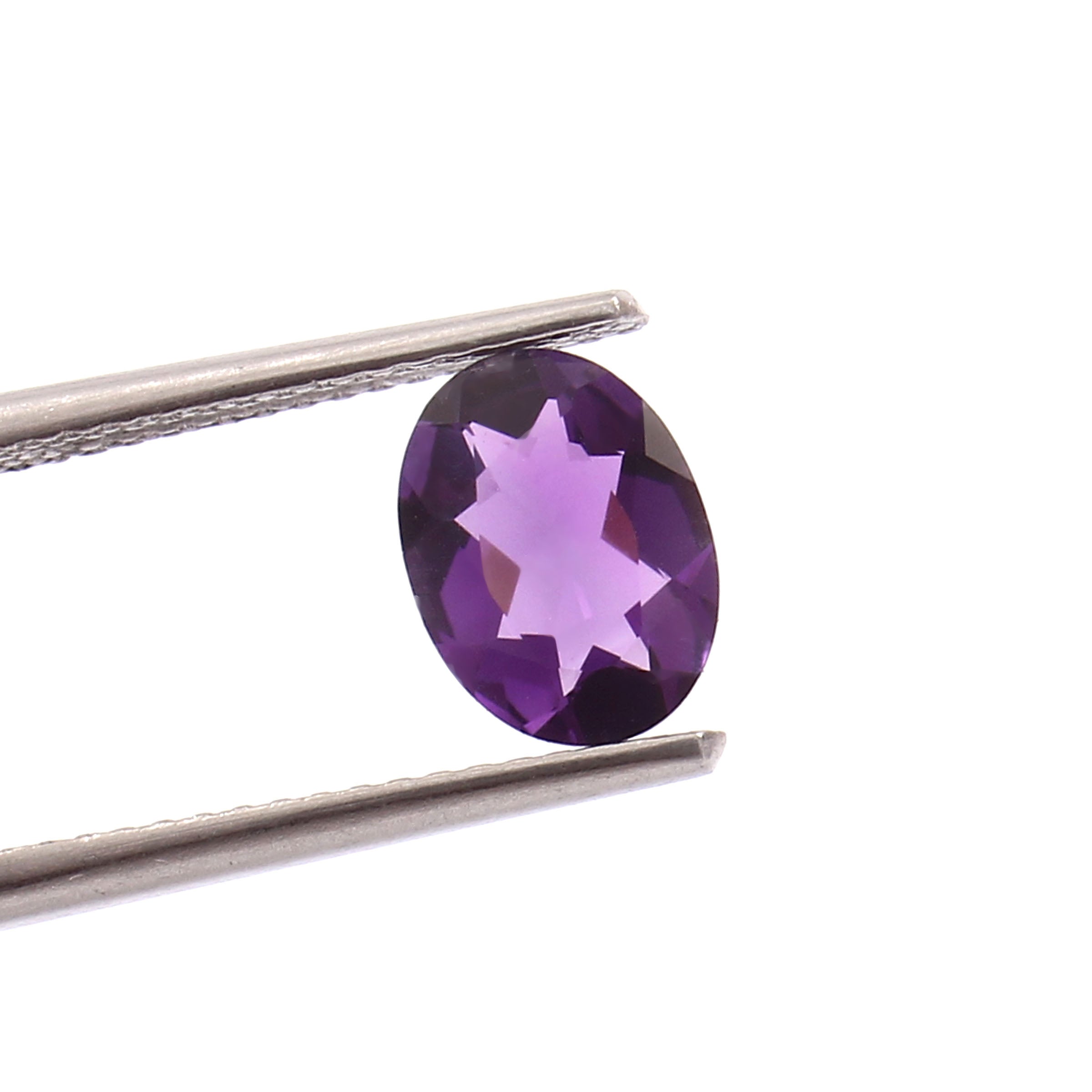 Natural Purple Amethyst Oval Cut Loose Gemstone