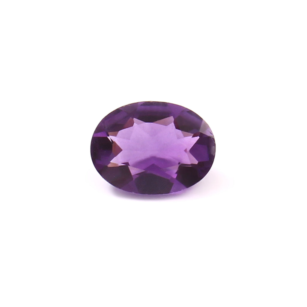 Natural Purple Amethyst Oval Cut Loose Gemstone