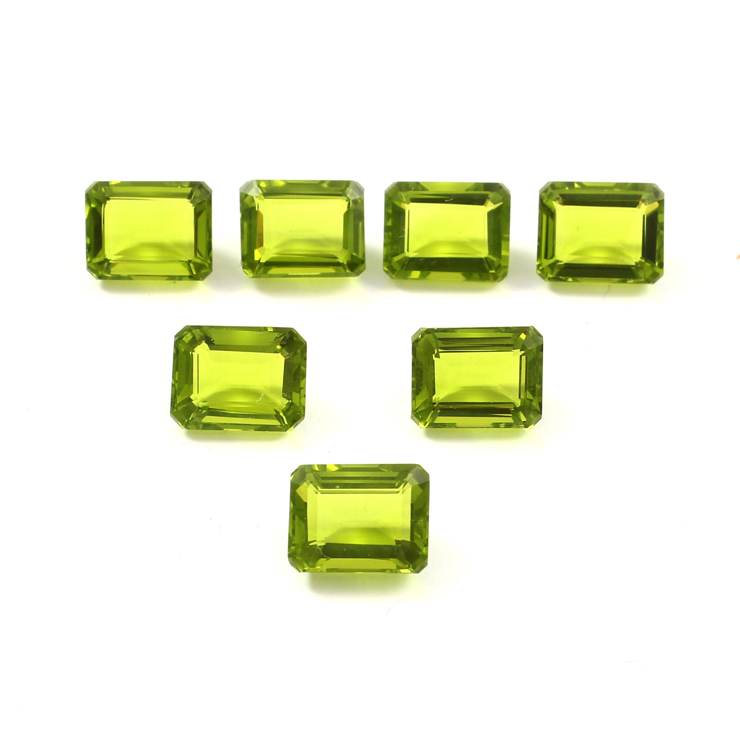 Natural Green Peridot Octagon Cut Loose Gemstone