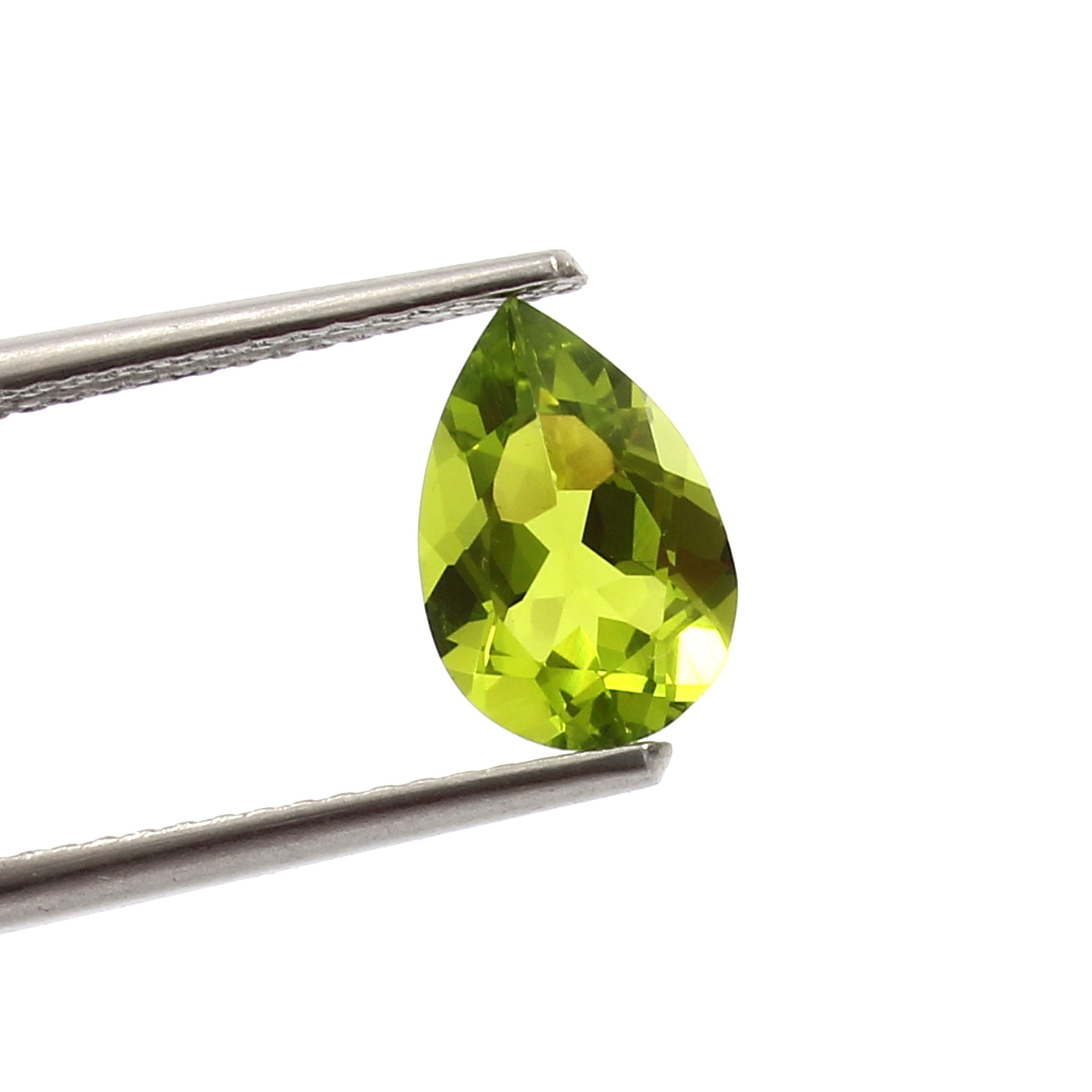 Natural Green Peridot Pear Cut Loose Gemstone