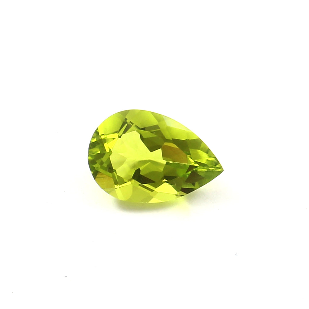Natural Green Peridot Pear Cut Loose Gemstone