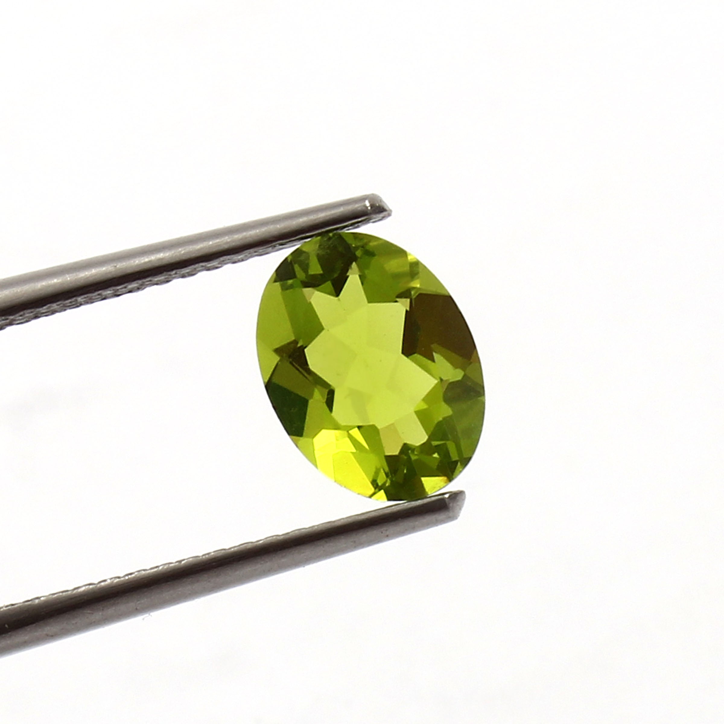 Natural Green Peridot Oval Cut Loose Gemstone