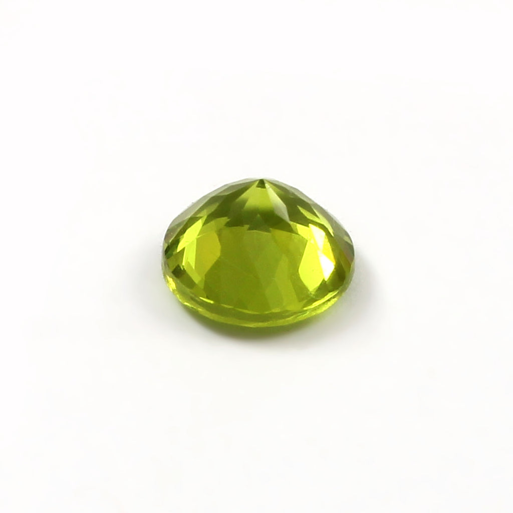 Natural Green Peridot Round Cut Loose Gemstone