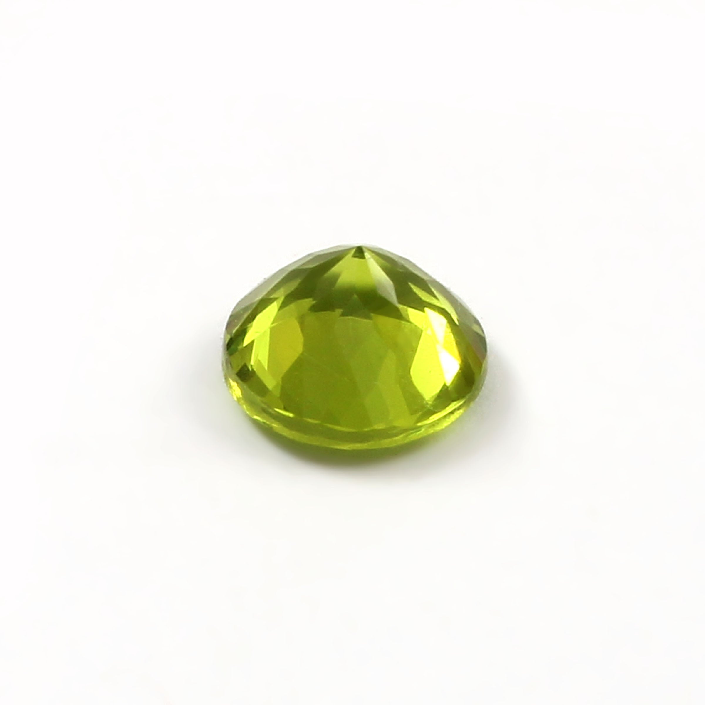 Natural Green Peridot Round Cut Loose Gemstone