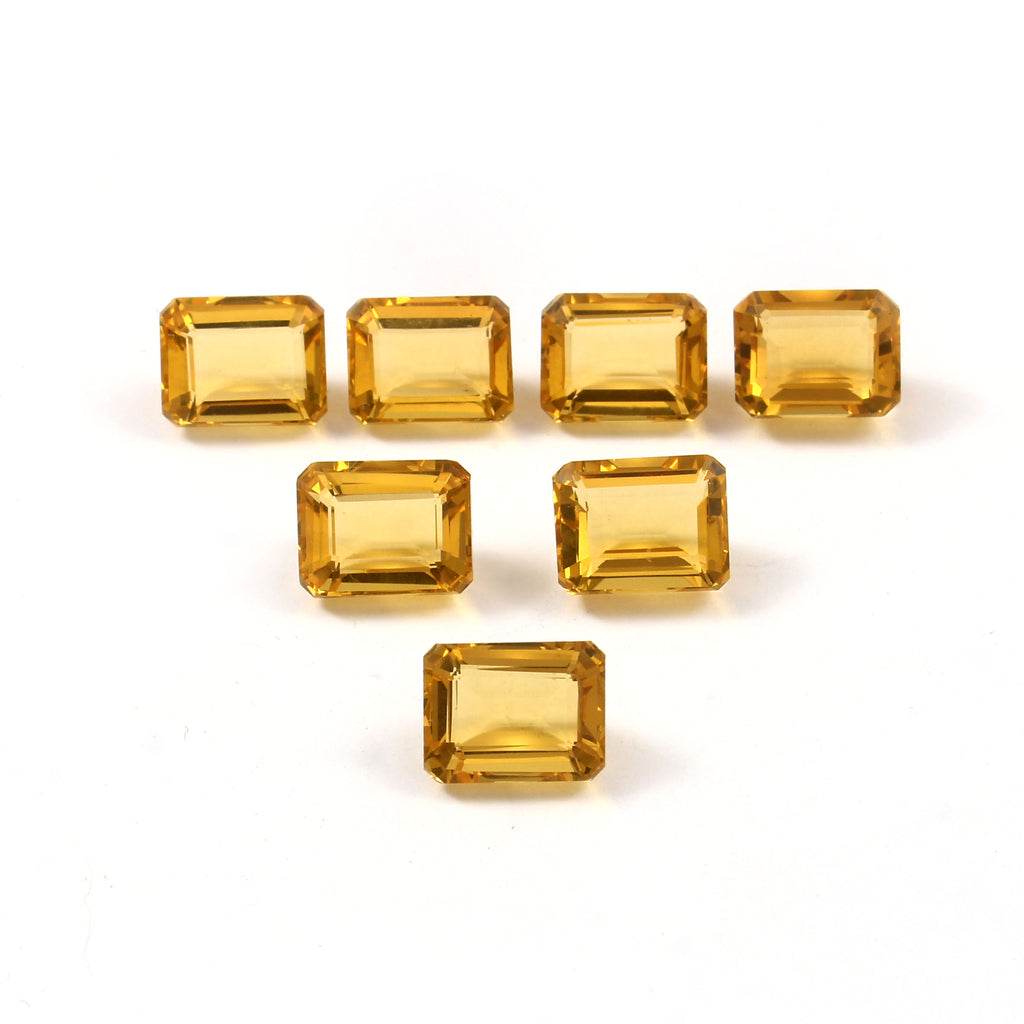 Natural Golden Citrine Octagon Cut Loose Gemstone