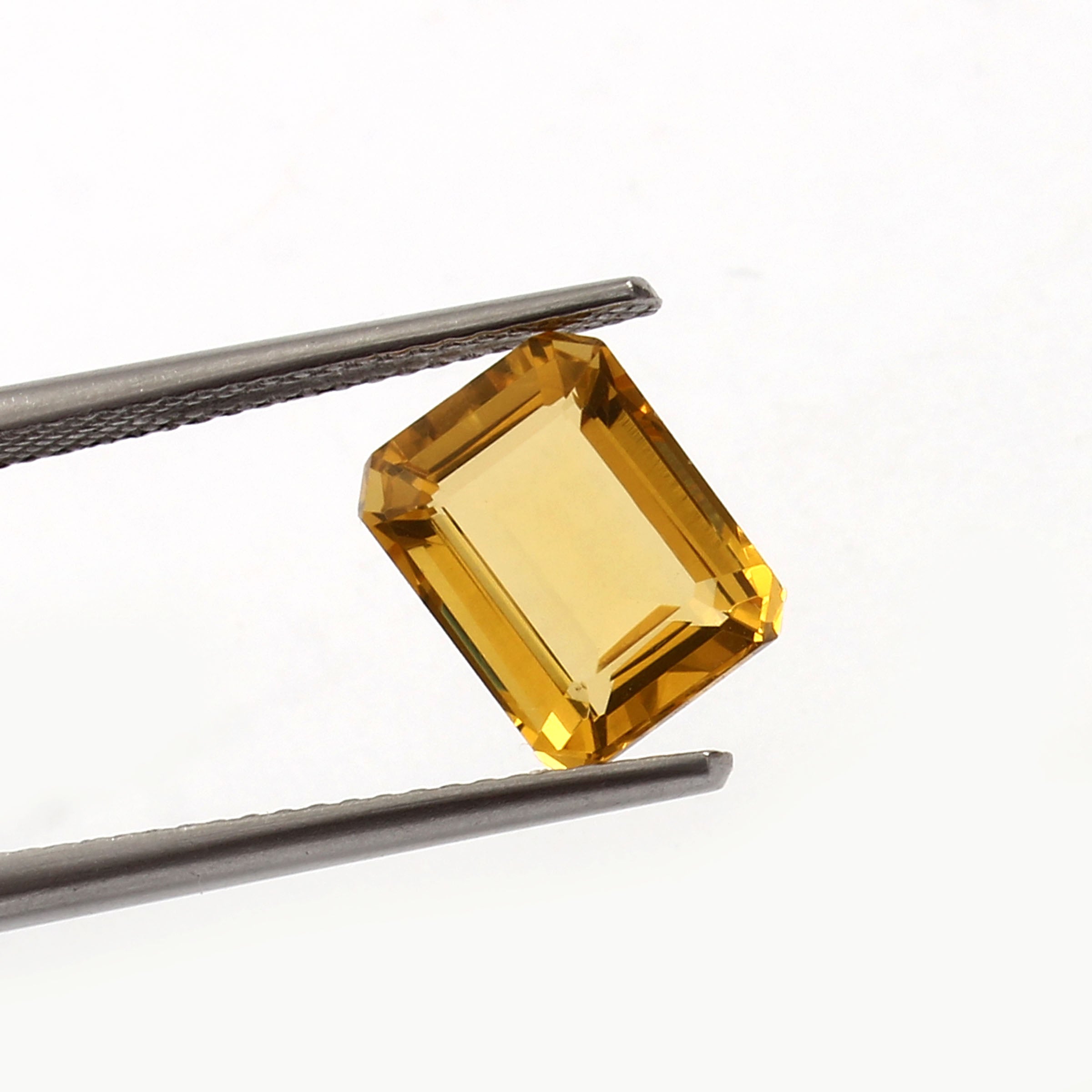 Natural Golden Citrine Octagon Cut Loose Gemstone