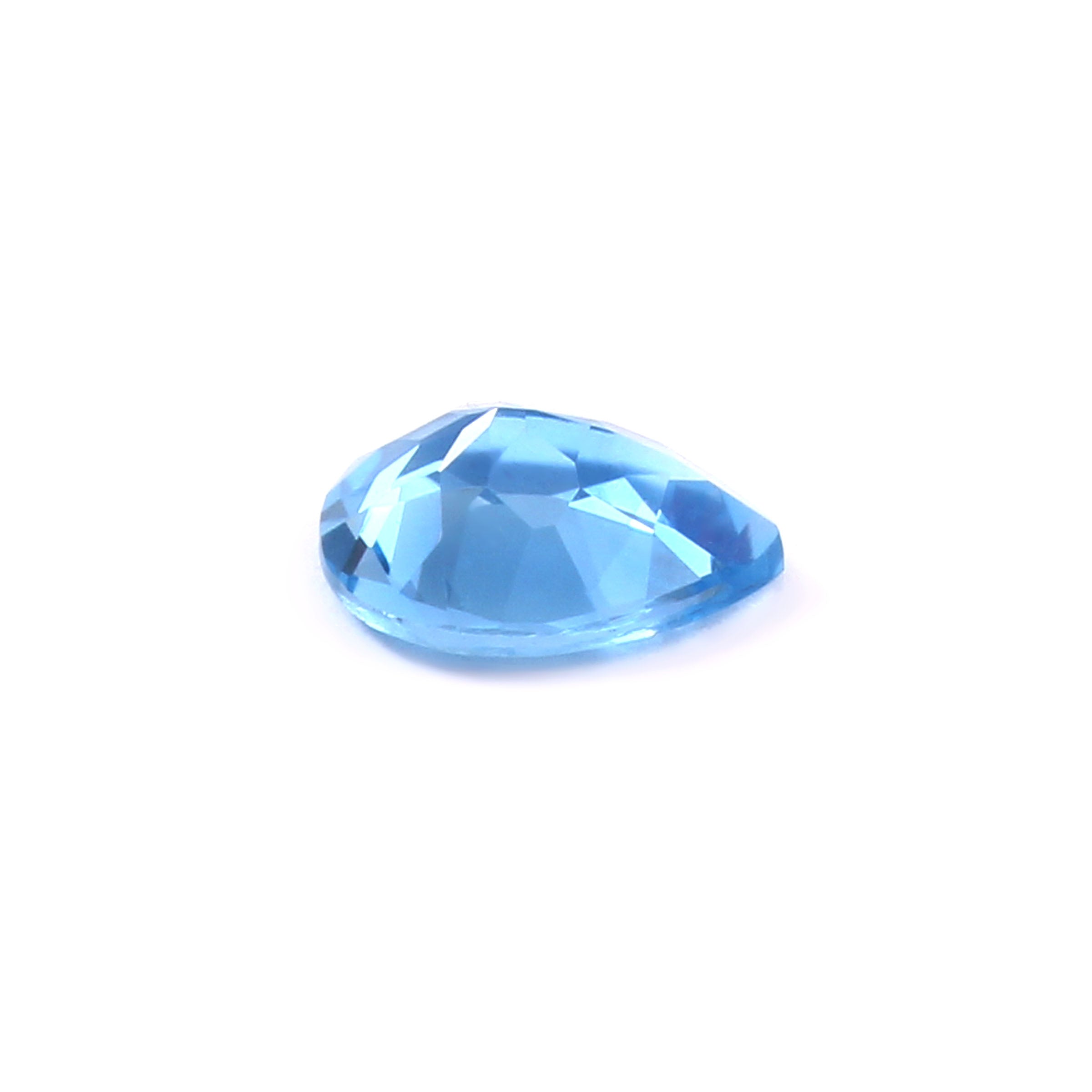 Natural Blue Topaz Pear Cut Loose Gemstone