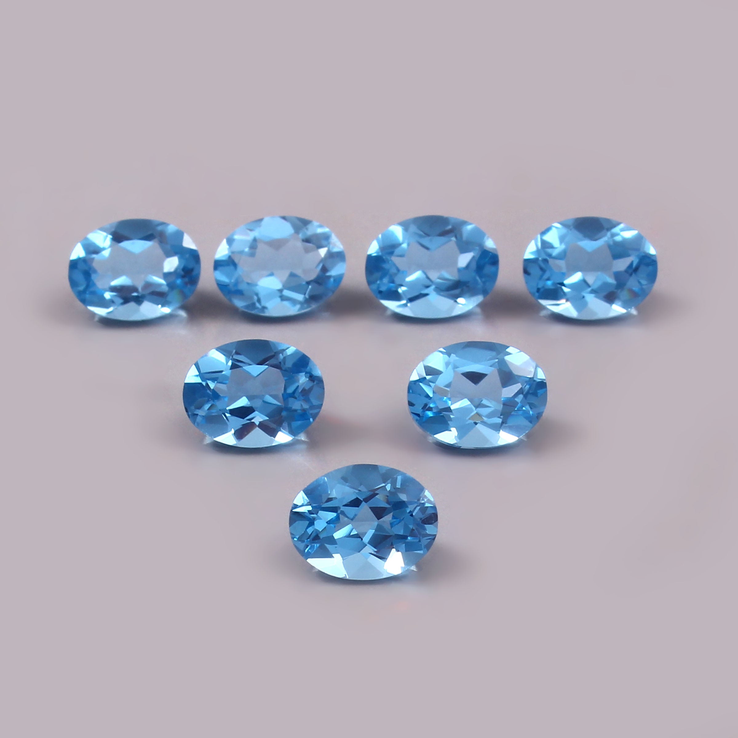Natural Sky Blue Topaz Oval Cut Loose Gemstone