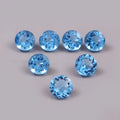 Natural Blue Topaz Round Cut Loose Gemstone