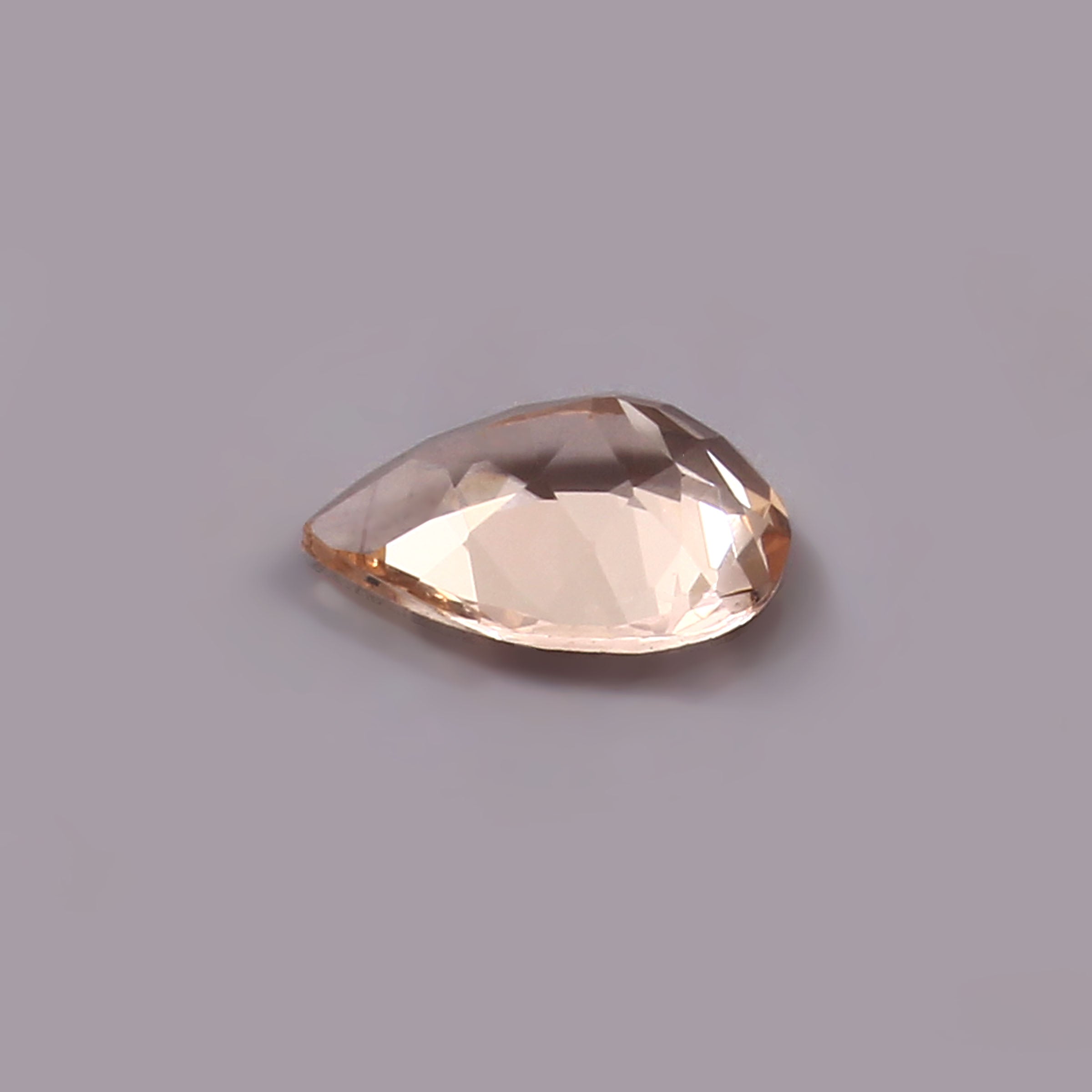 Natural Pink Morganite Pear Cut Loose Gemstone
