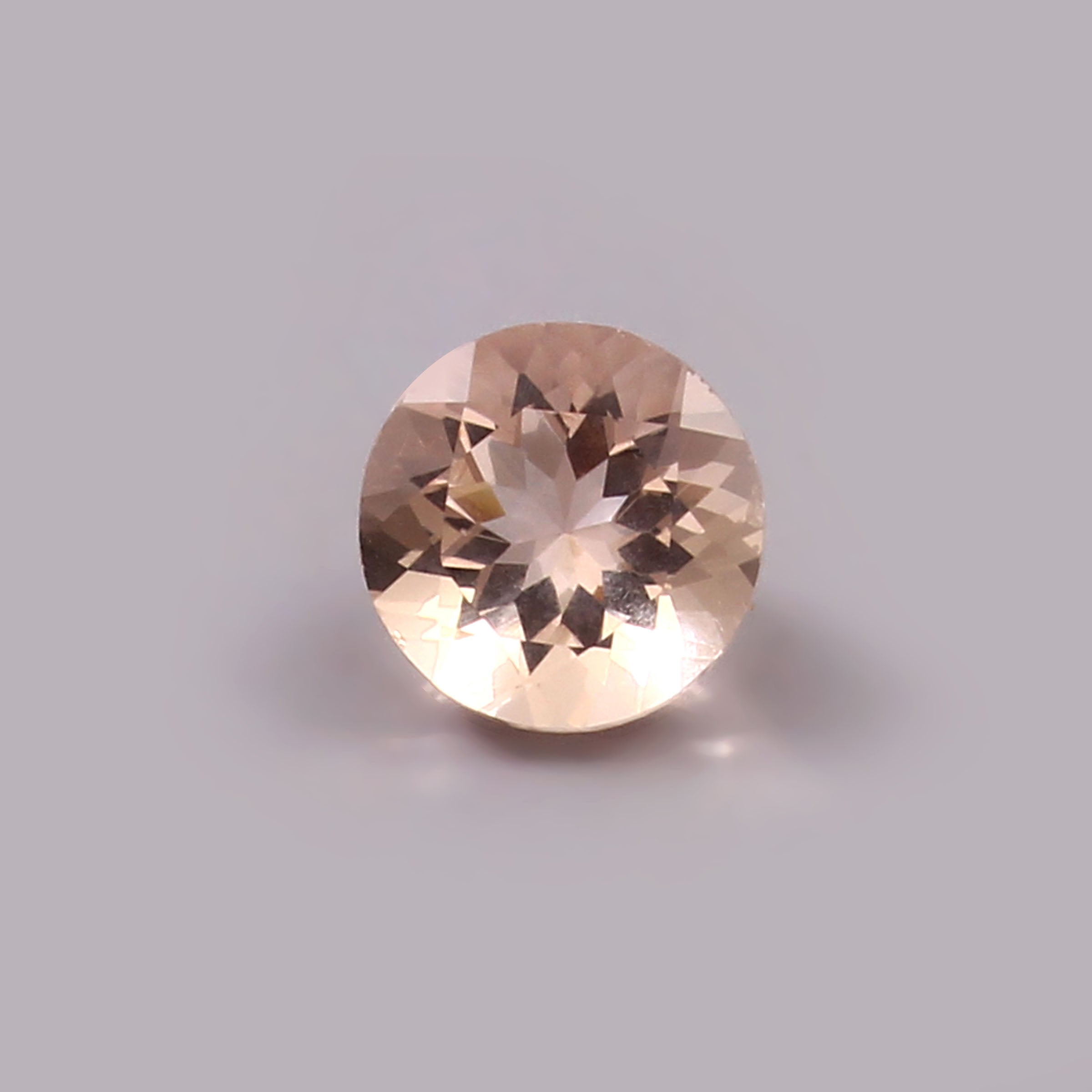 Natural Pink Morganite Round Cut Loose Gemstone