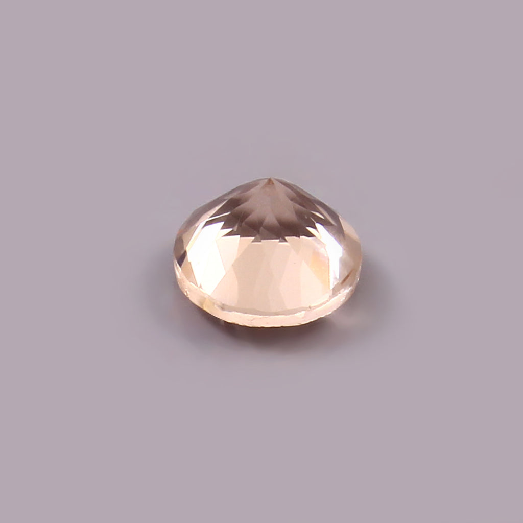 Natural Pink Morganite Round Cut Loose Gemstone