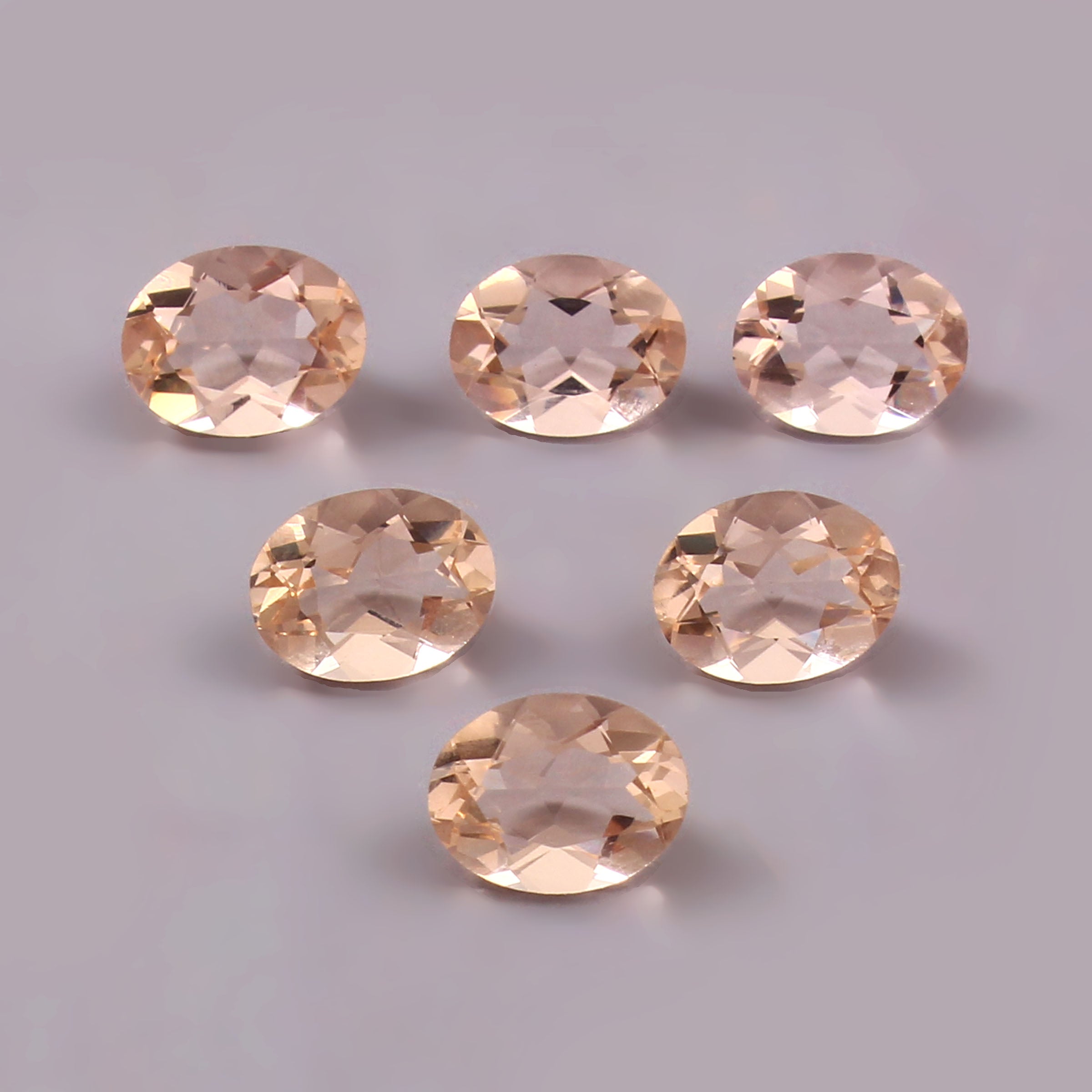 Natural Pink Morganite Oval Cut Loose Gemstone