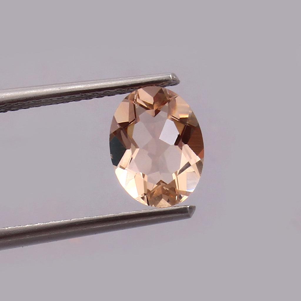 Natural Pink Morganite Oval Cut Loose Gemstone