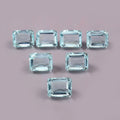 Natural Blue Aquamarine Octagon Cut Loose Gemstone