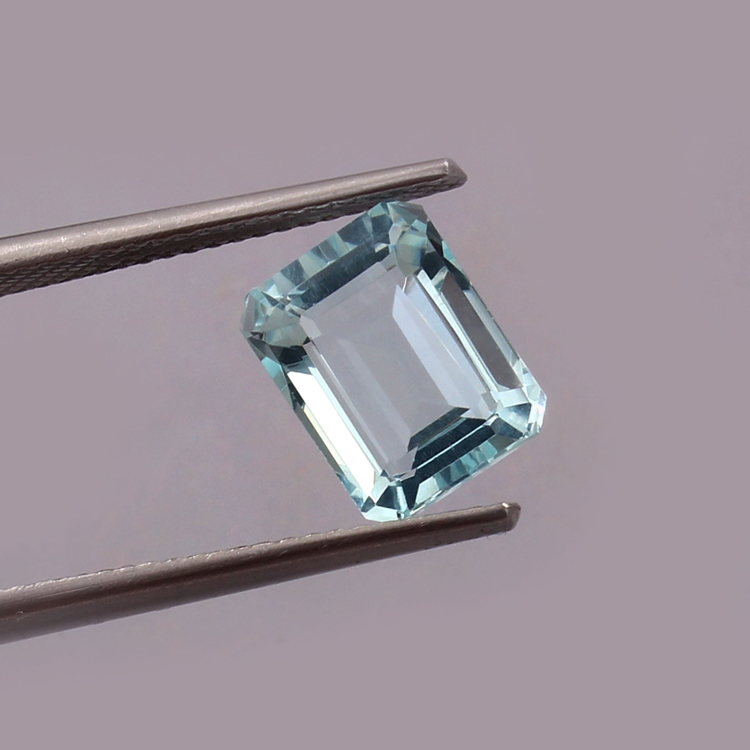 Natural Blue Aquamarine Octagon Cut Loose Gemstone