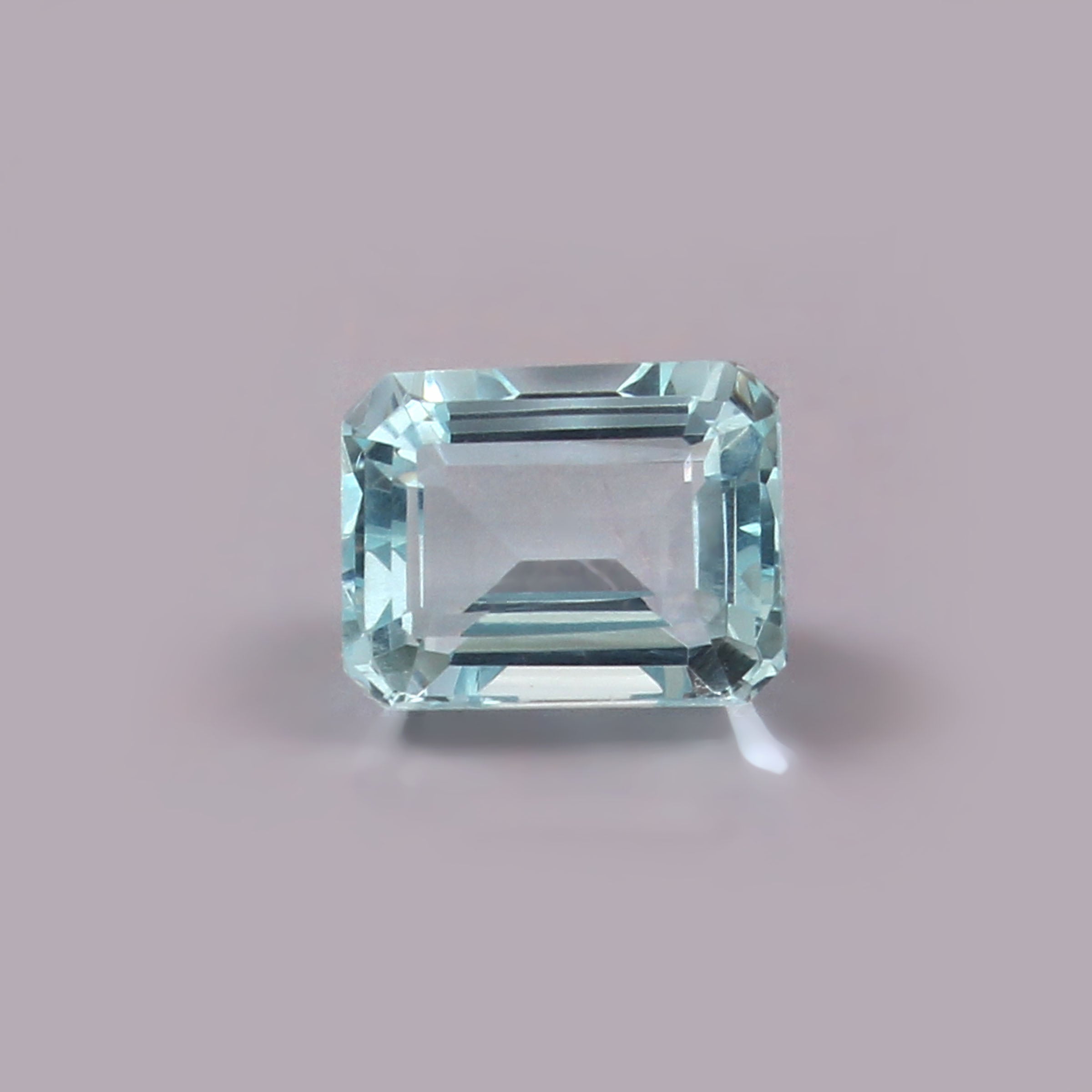 Natural Blue Aquamarine Octagon Cut Loose Gemstone
