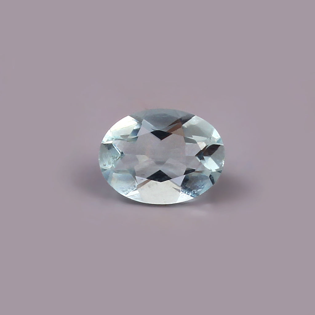 Natural Blue Aquamarine Oval Cut Loose Gemstone