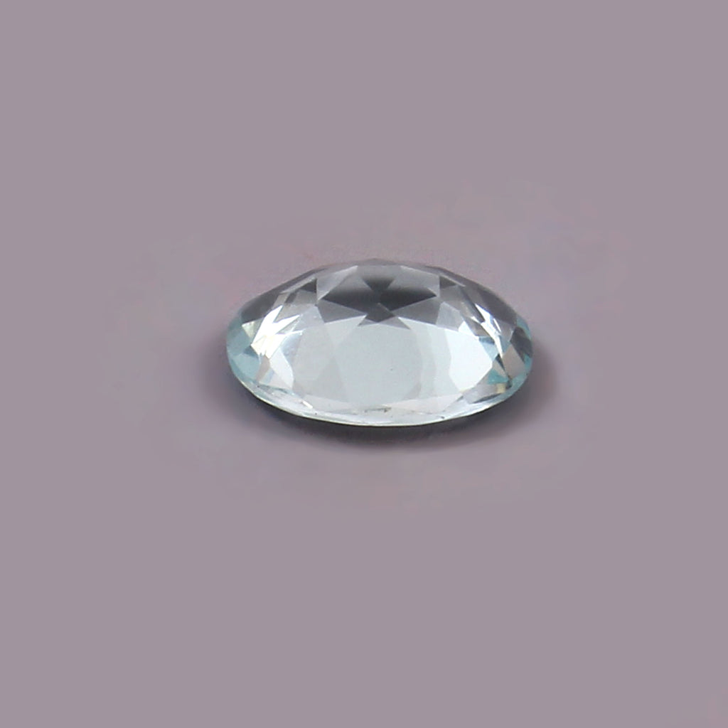 Natural Blue Aquamarine Oval Cut Loose Gemstone
