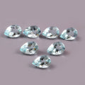 Natural Blue Aquamarine Pear Cut Loose Gemstone