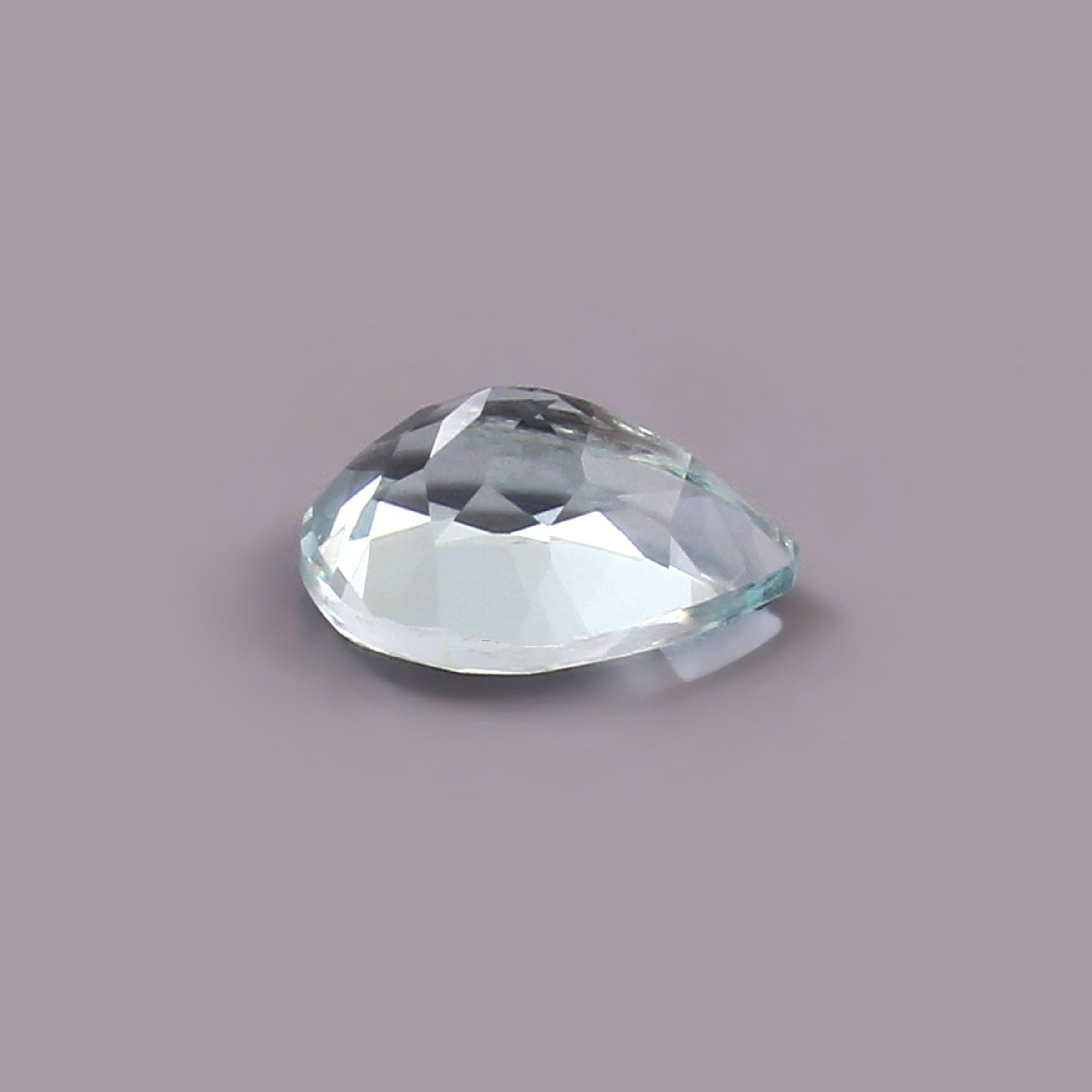 Natural Blue Aquamarine Pear Cut Loose Gemstone