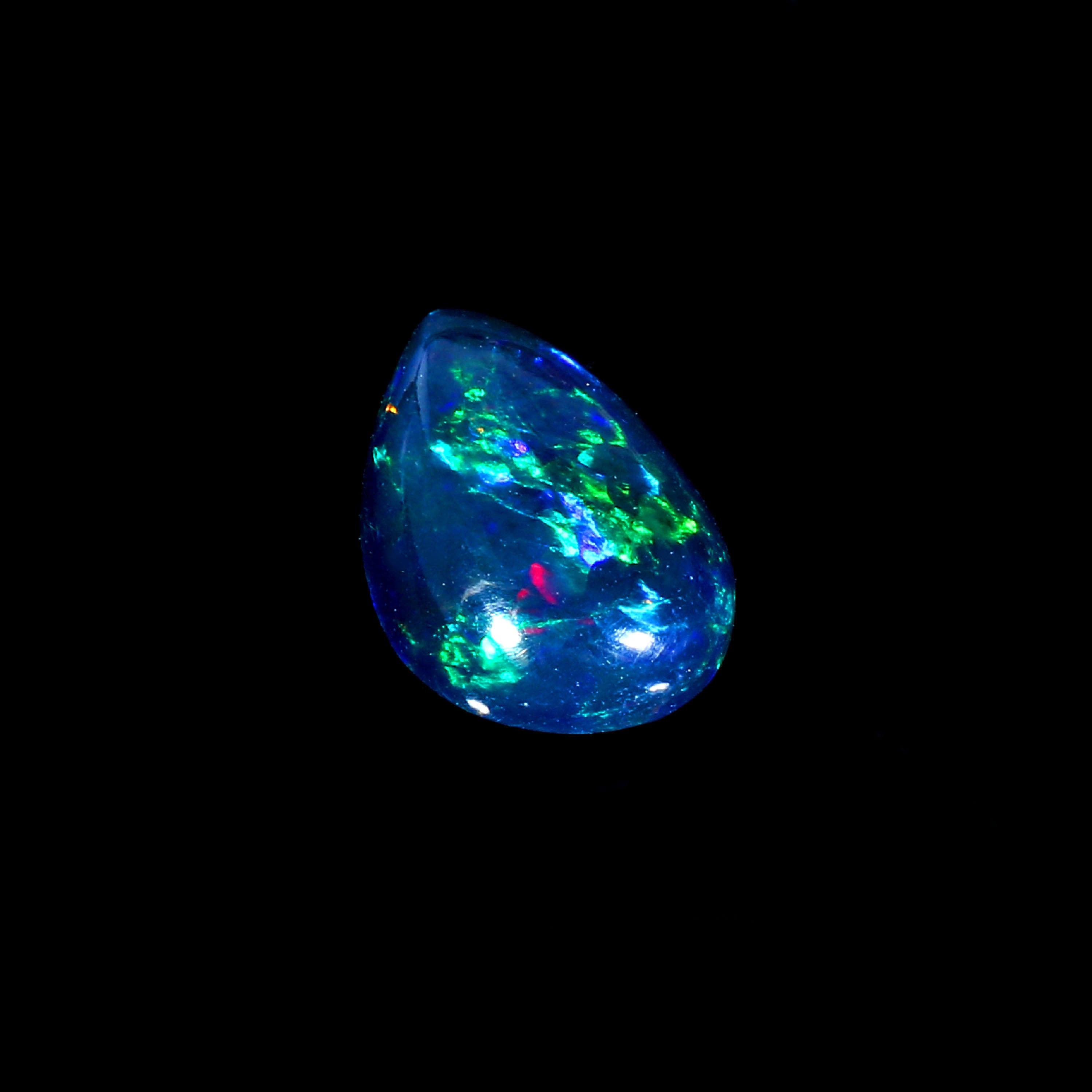 Natural Ethiopian Fire Welo Opal Oval Cabochon Gemstone