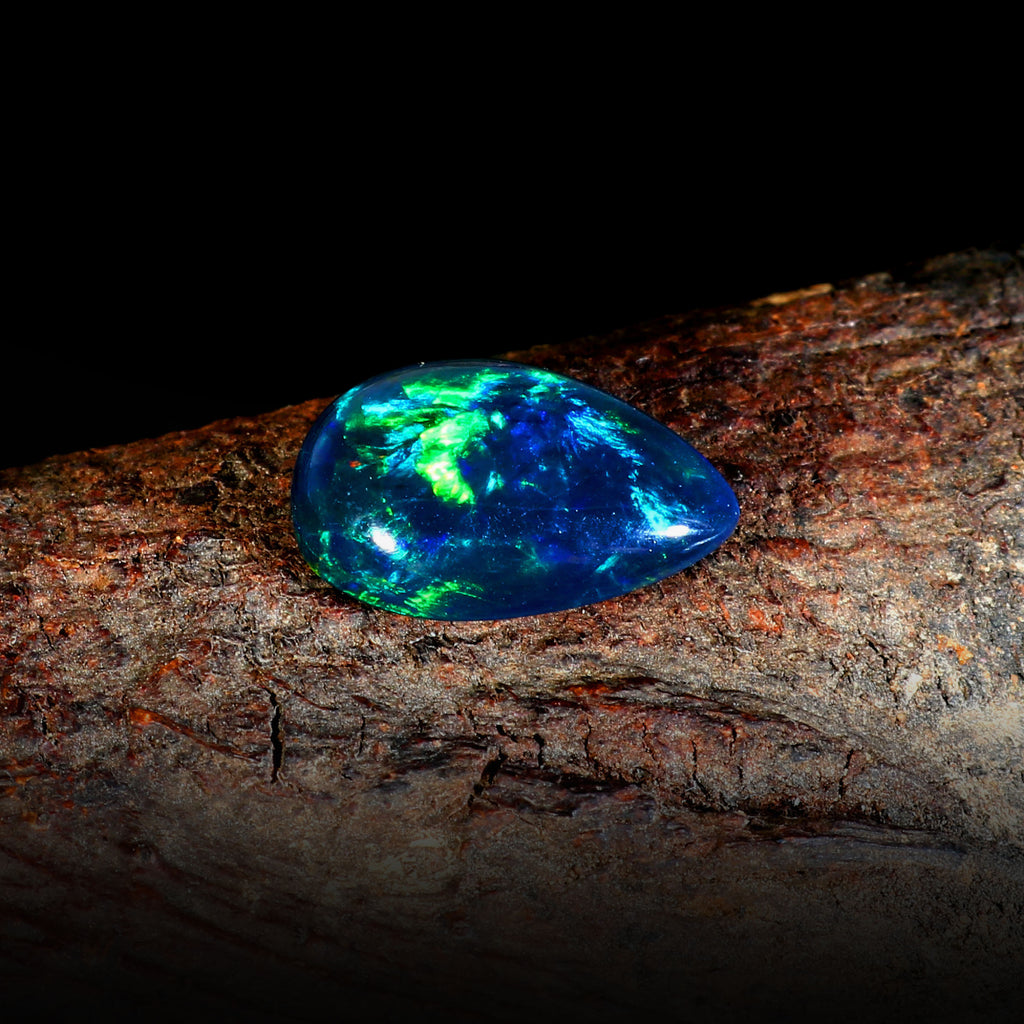 Natural Ethiopian Fire Welo Opal Oval Cabochon Gemstone