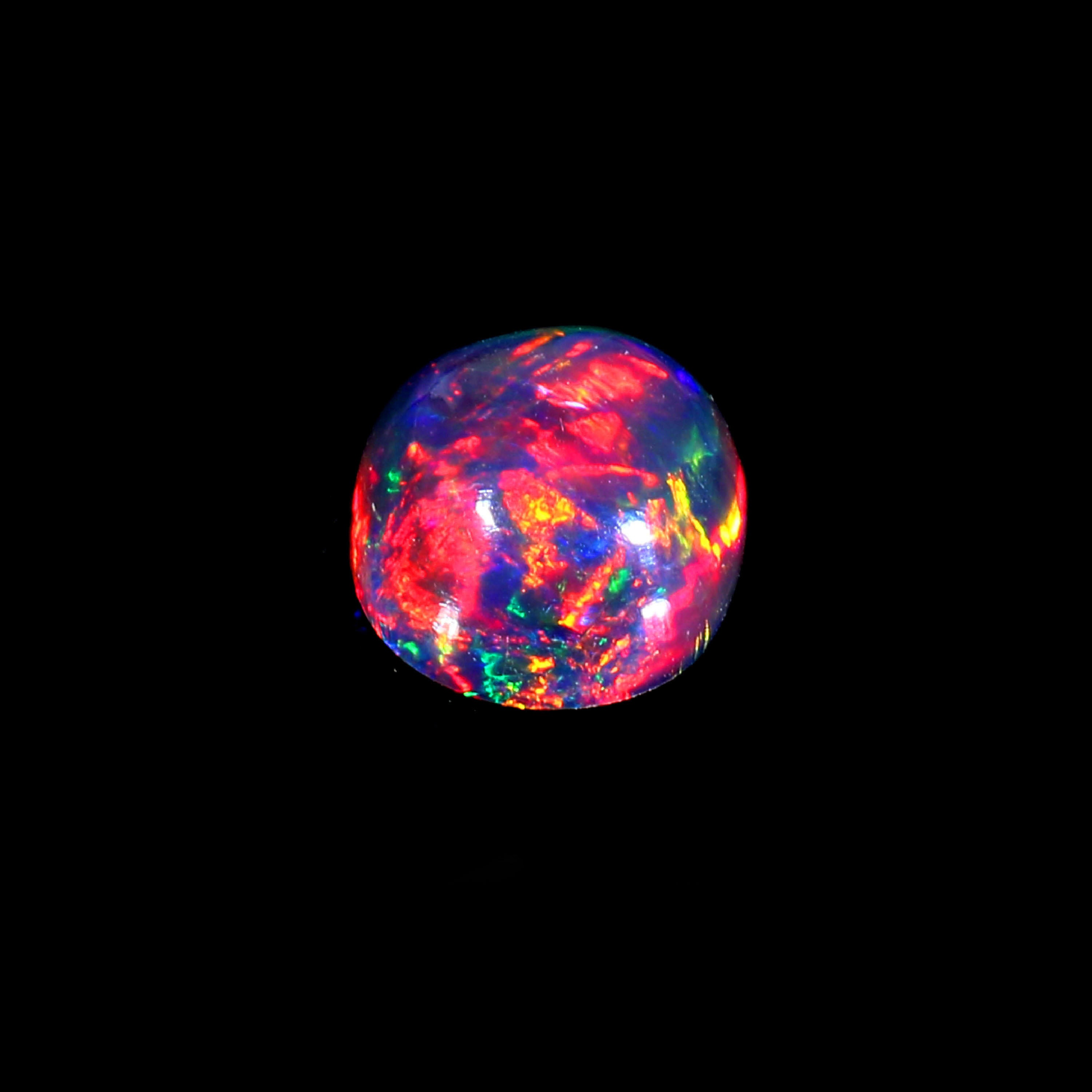 Natural Ethiopian Fire Welo Opal Oval Cabochon Gemstone