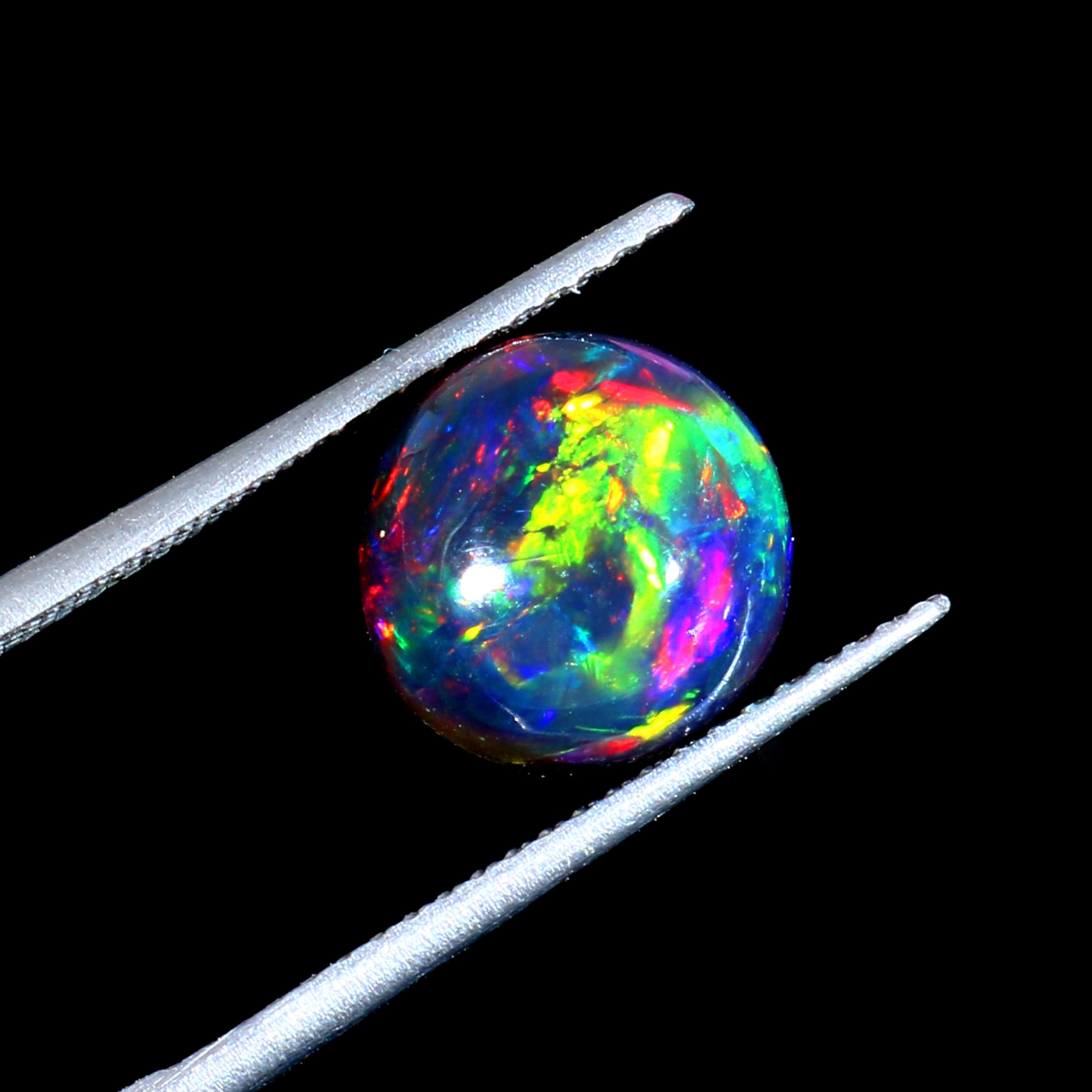 Natural Ethiopian Fire Welo Opal Oval Cabochon Gemstone