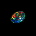 Natural Ethiopian Fire Welo Opal Round Cabochon Gemstone