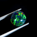 Natural Ethiopian Fire Welo Opal Pear Cabochon Gemstone