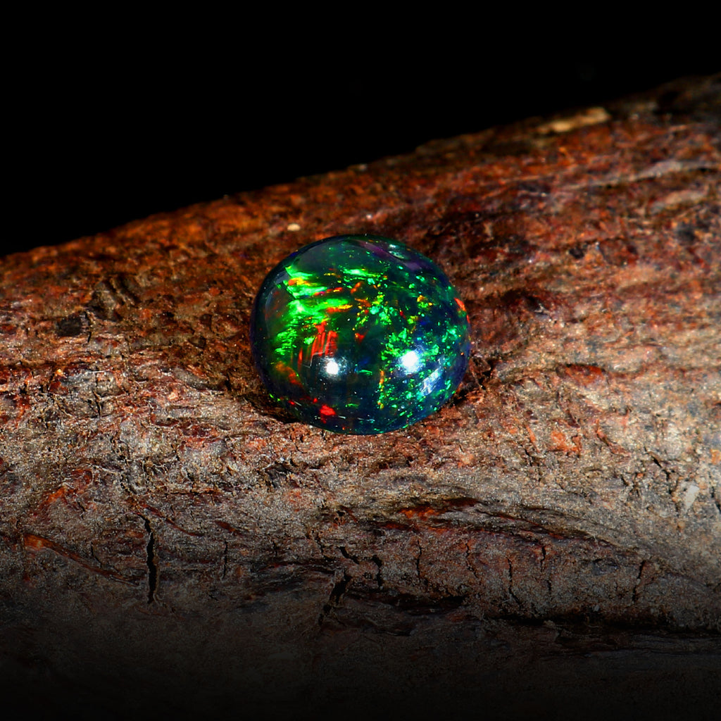 Natural Ethiopian Fire Welo Opal Pear Cabochon Gemstone