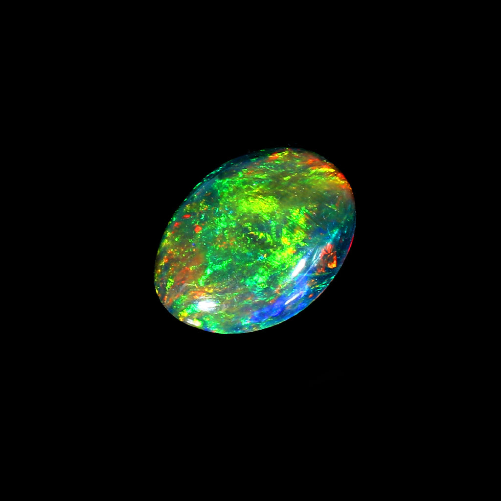 Natural Ethiopian Fire Welo Opal Oval Cabochon Gemstone