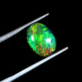 Natural Ethiopian Fire Welo Opal Oval Cabochon Gemstone
