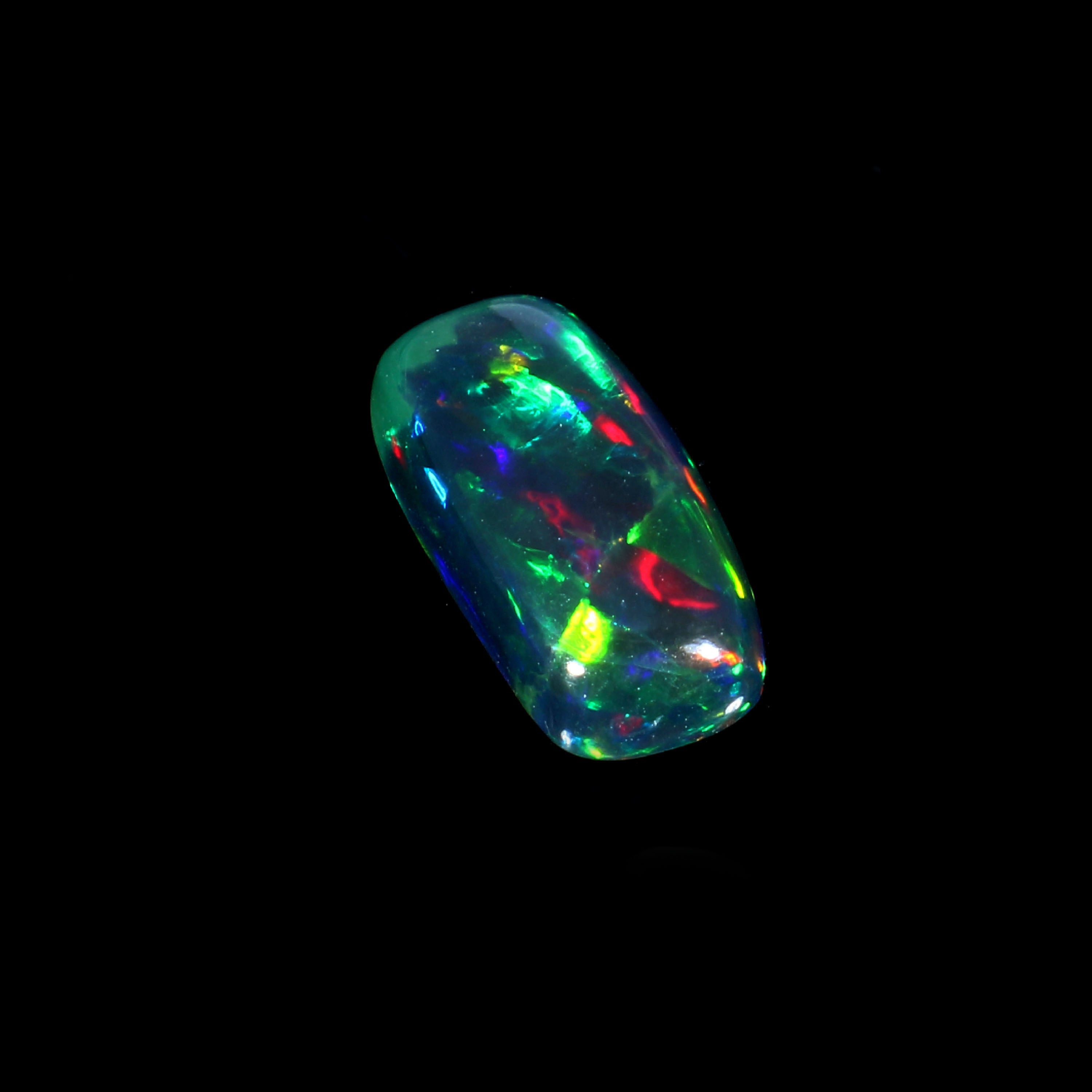 Natural Ethiopian Fire Welo Opal Oval Cabochon Gemstone