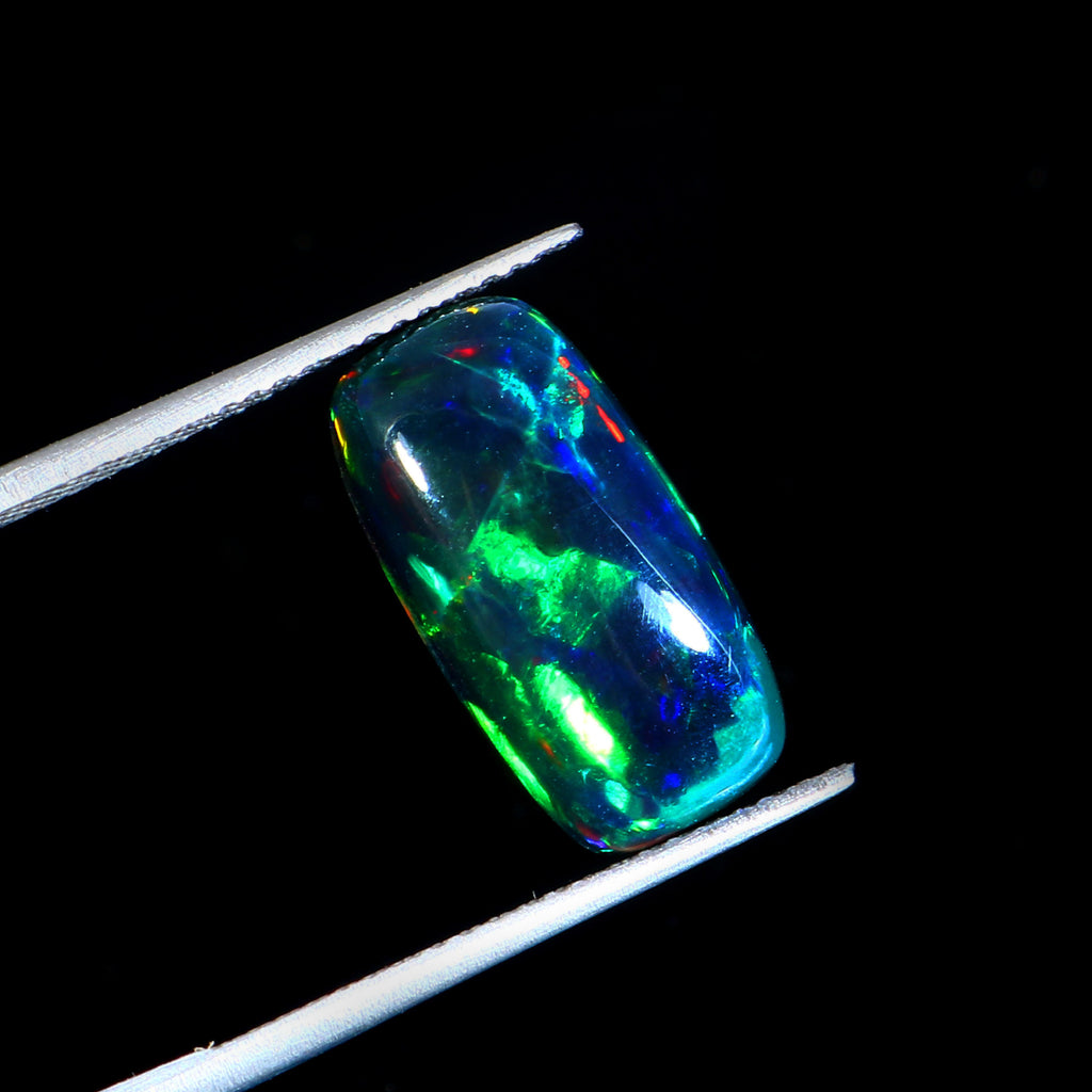 Natural Ethiopian Fire Welo Opal Oval Cabochon Gemstone