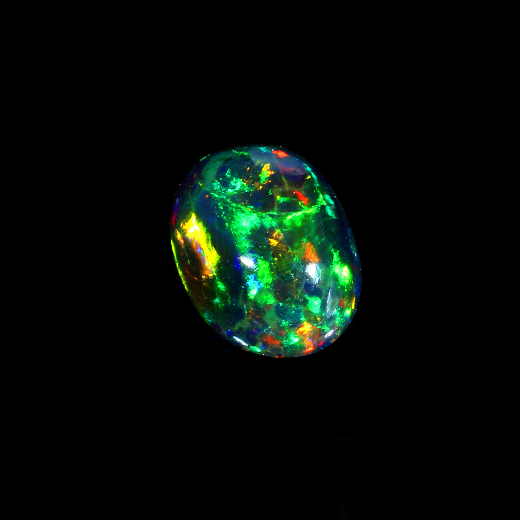 Natural Ethiopian Fire Welo Opal Oval Cabochon Gemstone