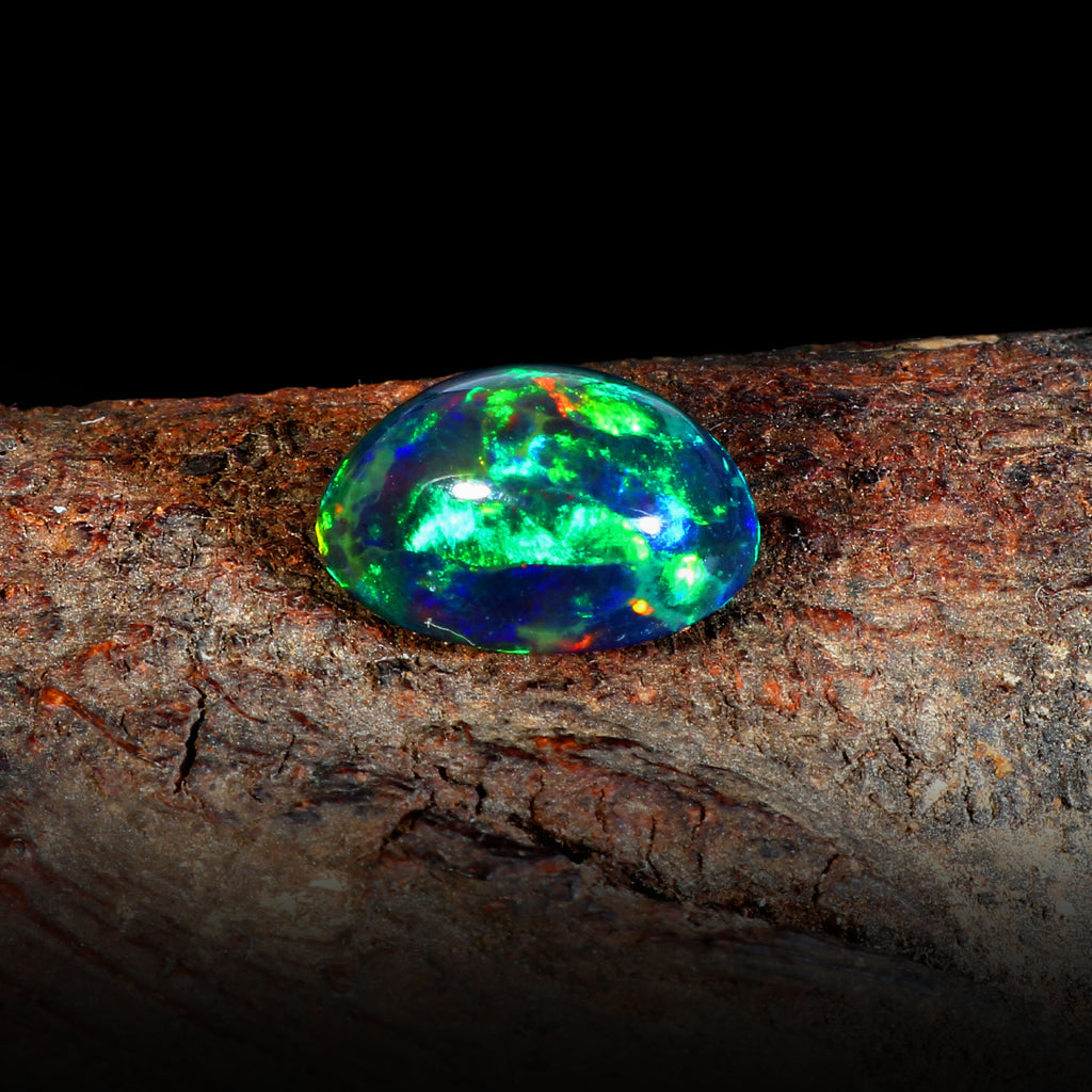 Natural Ethiopian Fire Welo Opal Oval Cabochon Gemstone