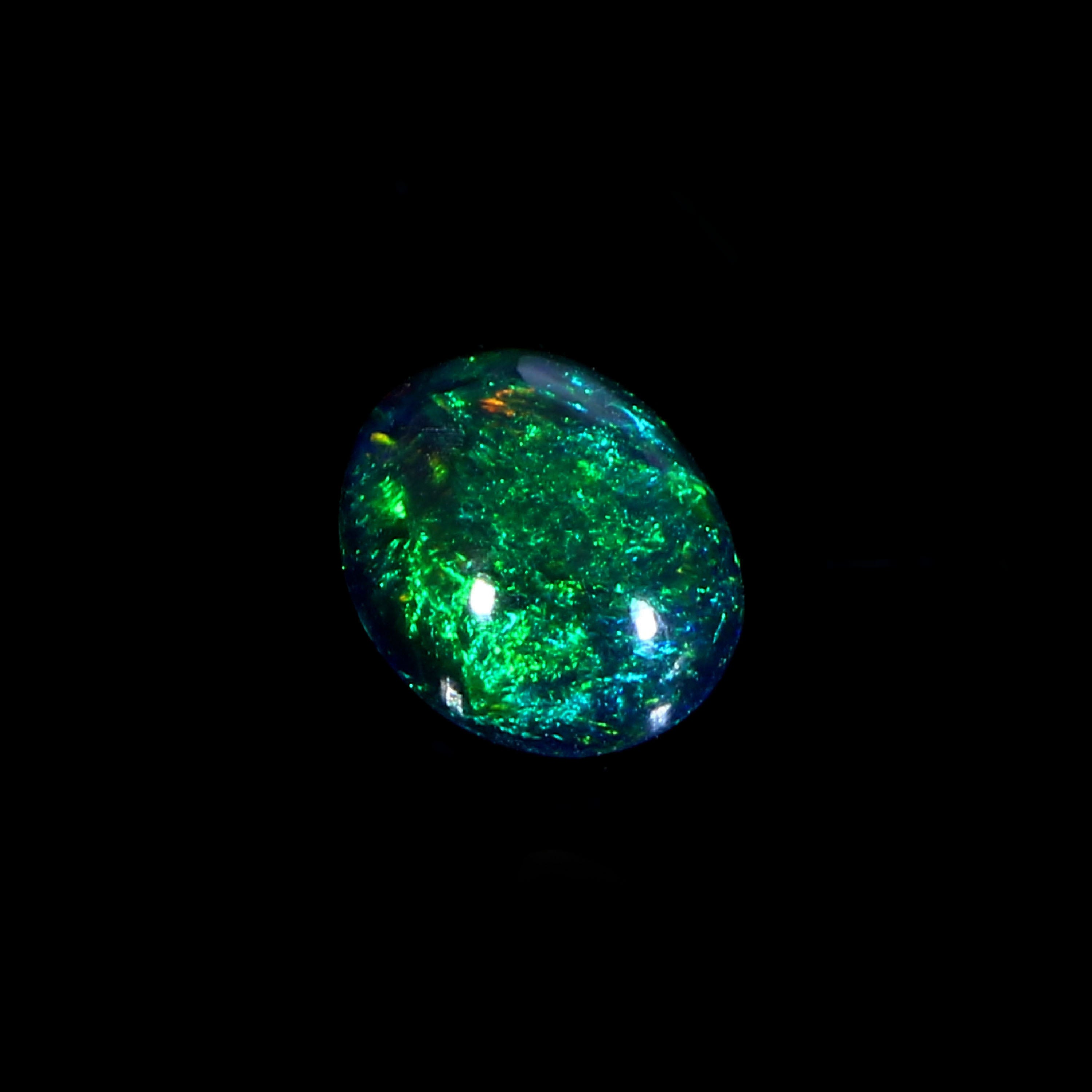 Natural Ethiopian Fire Welo Opal Oval Cabochon Gemstone