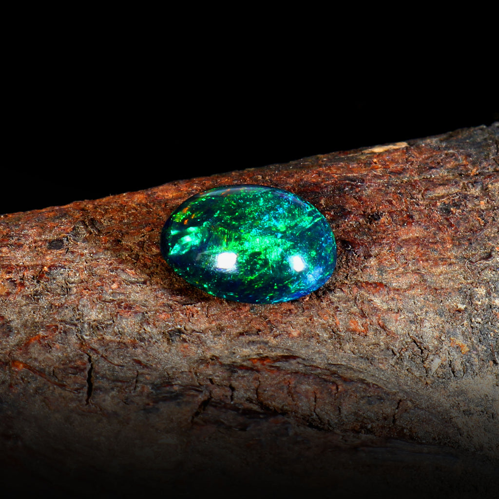 Natural Ethiopian Fire Welo Opal Oval Cabochon Gemstone